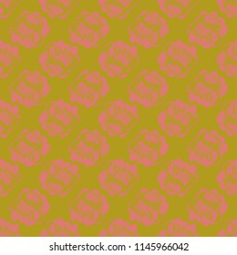 Multicolored clam shell background seamless for design.