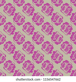 Multicolored clam shell background seamless for design.