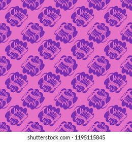 Multicolored clam shell background seamless for design.