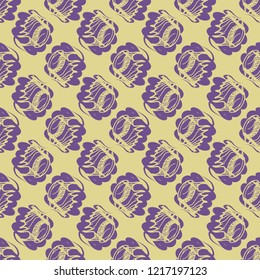 Multicolored clam shell background seamless for design.