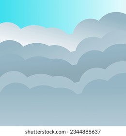 multi-colored cloud design for illustration