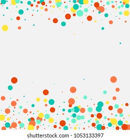 Multicolored colorful circles on a white background on the desktop, business card, cover