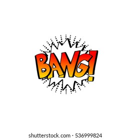 multicolored comic sound effects in pop art style, bubble speech with word, vector illustration eps10