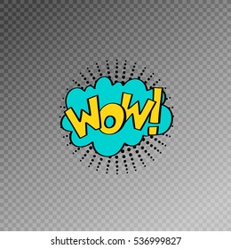 multicolored comic sound effects in pop art style, bubble speech with word, vector illustration eps10