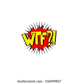 multicolored comic sound effects in pop art style, bubble speech with word, vector illustration eps10