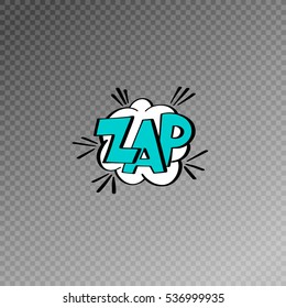 multicolored comic sound effects in pop art style, bubble speech with word, vector illustration eps10