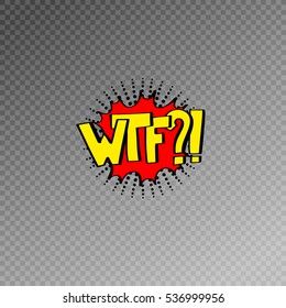 multicolored comic sound effects in pop art style, bubble speech with word, vector illustration eps10