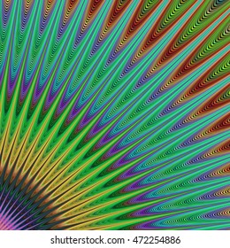 Multicolored computer generated vector fractal background art