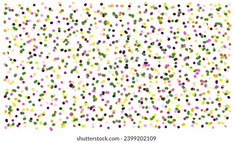 Multi-colored confetti abstract background. Festive decorative tinsel element for design. Fun ornament Template for design. Bright colours. Printing of banners, posters, T-shirts and postcards. 