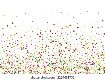 Multicolored Confetti Background White Vector. Circle Gift Template. Colorful Banner. Rainbow Polka Fun. Geometric Geometric Card.