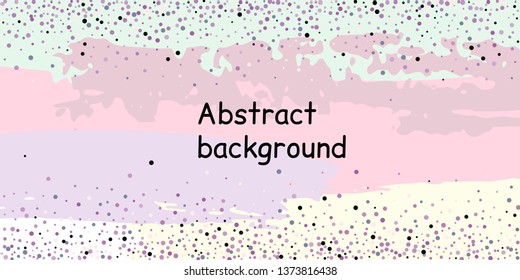 Multicolored confetti dots on a striped background. The concept of festive decoration.  