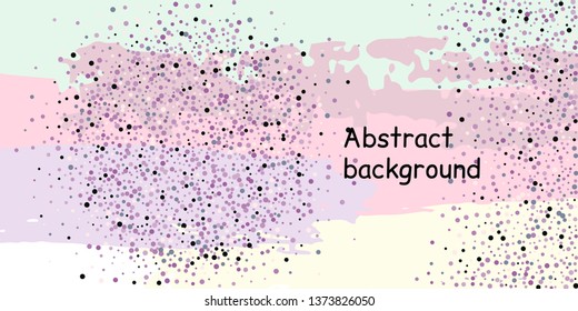 Multicolored confetti dots on a striped background. The concept of festive decoration.  
