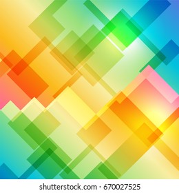 Multicolored cover background with geometric shape