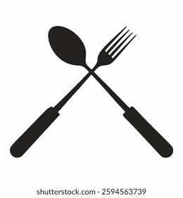 multicolored cutlery icon vector illustration