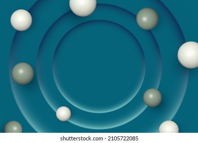 Bolas decorativas multicolores.Fondo abstracto con formas geométricas 3d.