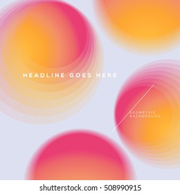 Multicolored decorative geometric shape. Abstract vector illustration.