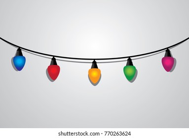 multicolored decorative lamp for christmas  