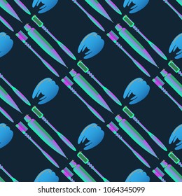 Multicolored dental tooth hygienical background seamless.