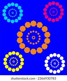 Multicolored digital background relaxing luxury meditation textured curved pattern unique icons and templates