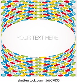 Multicolored dot background point illustration