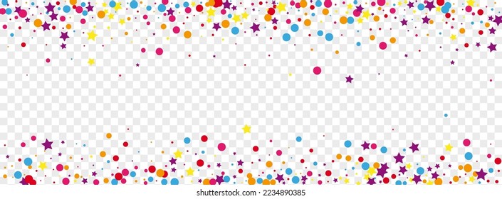 Multicolored Dot Background Transparent Vector. Circle Shrovetide Illustration. Rainbow Congratulation. Bright Round Festival. Element Event Card.