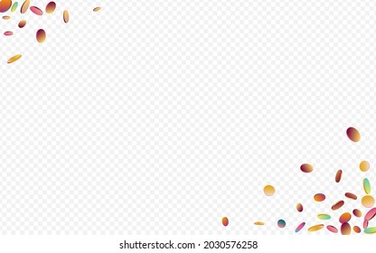 Punto multicolor Celebra El Fondo Transparente. Tarjeta redonda con efecto unicornio. Ilustración de invitación. Cartel Resumen De Colores.