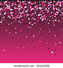 Multicolored dot pink seamless  background