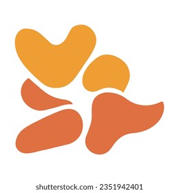 multi-colored drops logo. vector eps 10
