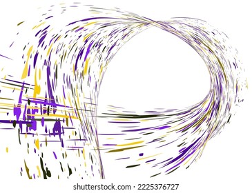 Multi-colored dust particles and debris, paint splashes, strokes are carried by the wind. Murmuration. Design template for the design of banners, posters. EPS 10