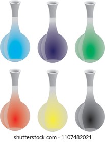 
multicolored elixirs with haze