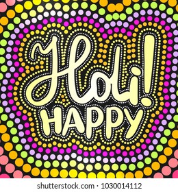 Multi-colored envelope shapes. Holi and Dolyatra celebration card. Invitation card. Vector illustration.