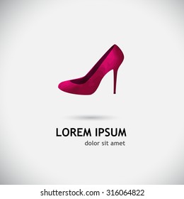 Multicolored female shoes. Vector