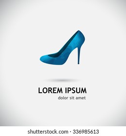 Multicolored female shoes. Vector