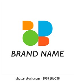 multi-colored figures, a circle and its parts. can be used as a logo or pattern