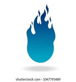 Multicolored fire.Vector illustration style is flat iconic symbols with psychedelic colors.