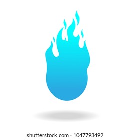 Multicolored fire.Vector illustration style is flat iconic symbols with psychedelic colors.