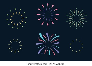a multi-colored fireworks event outdoors