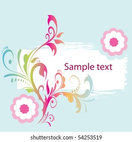 multicolored floral background