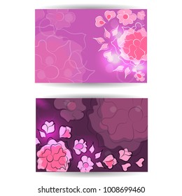 Multicolored floral background, vector bouquet and botany