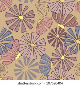 Multi-colored floral design