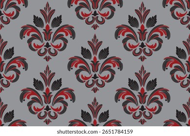 Padrões florais multicoloridos, decorados em toda a peça, sem costuras.