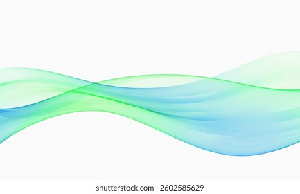 Multicolored flow of wavy lines, abstract wave background.
