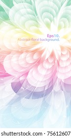 Multicolored flower. Eps10.