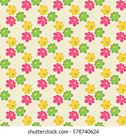 multi-colored flowers on a white background. Set of beautiful floral elements design.