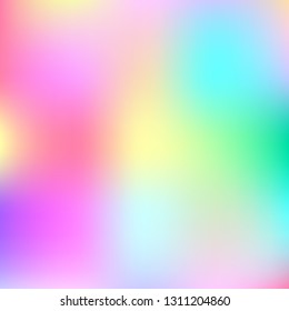 Multicolored frame with blur colored spots for your design. Mesh gradient used. Vector image, eps 8