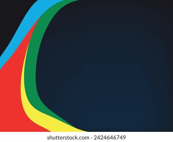Multi-colored frame, template for writing text. Vector graphics. Abstract multicolored background.