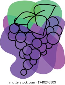 Frutos multicolores en un solo estilo