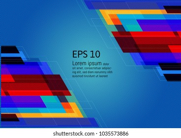 Multicolored geometric abstract background with copy space, Vector Illustration EPS10