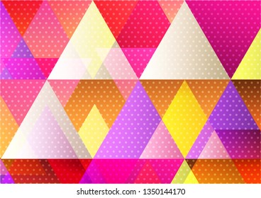 Multicolored geometric abstract background for your banner website or business, Vector Illustration modern design