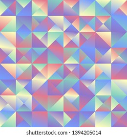 Multicolored geometric abstract gradient triangle  background design - colorful vector illustration